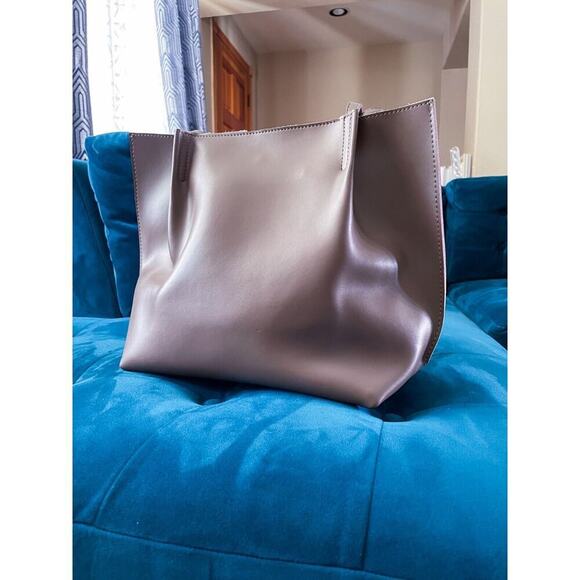 BAGINNING Brown Soft Leather Tote Large Genuine Leather Shopper Bag - Picture 6 of 15